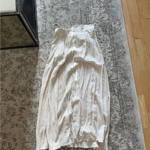 Altar'd State Cream Skirt and Tie Top Set - Picture 7 of 7